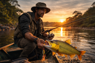 A pescaria de dourado exige técnica apurada e equipamentos resistentes, explica Joel Alves.